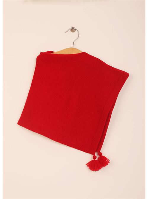 red cape for new born Art Tricot | PONCHONEONATALANAMERINOROSSO